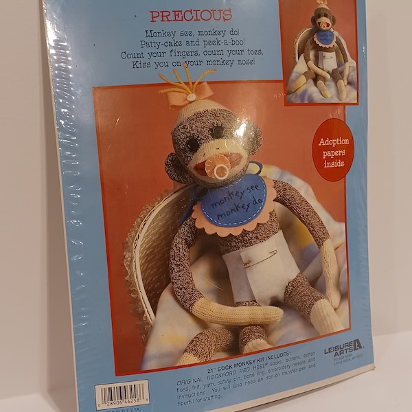 Sock monkey kit "Precious"