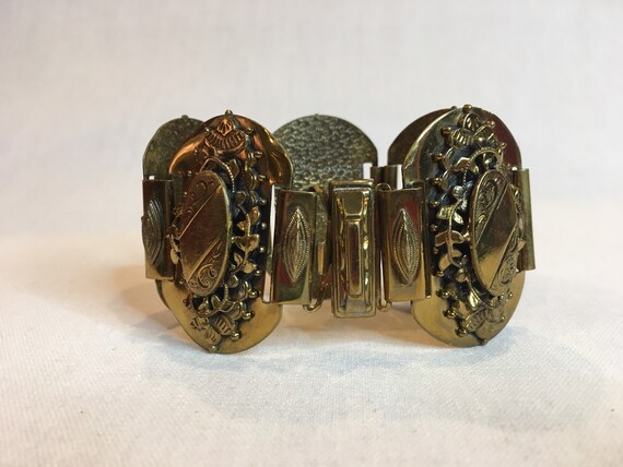 Victorian style brass bracelet - image 6