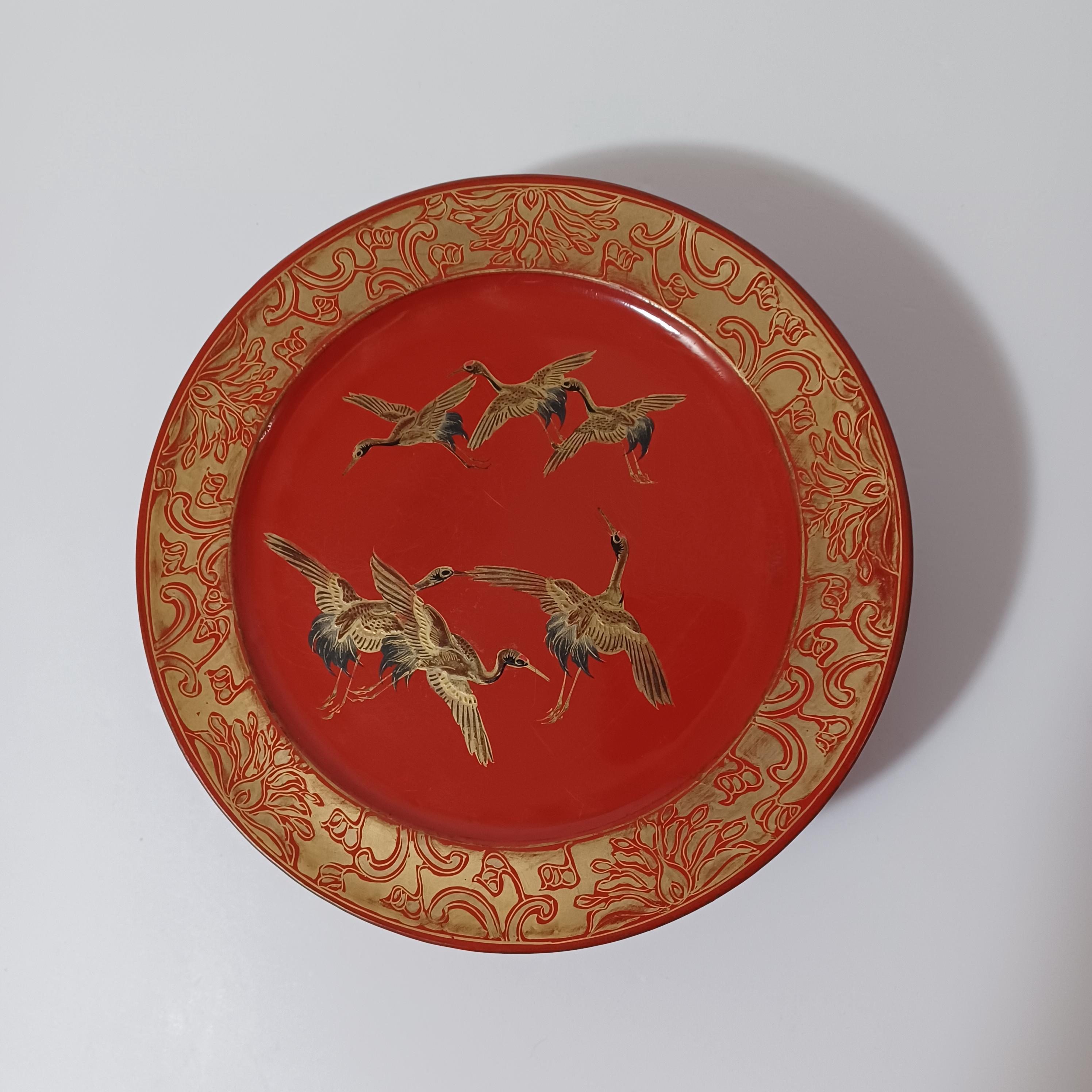 【阿源】漆・高台 【AYuan】 Lacquer Plate or Dish Lacquerware Plate & Stand - Etsy