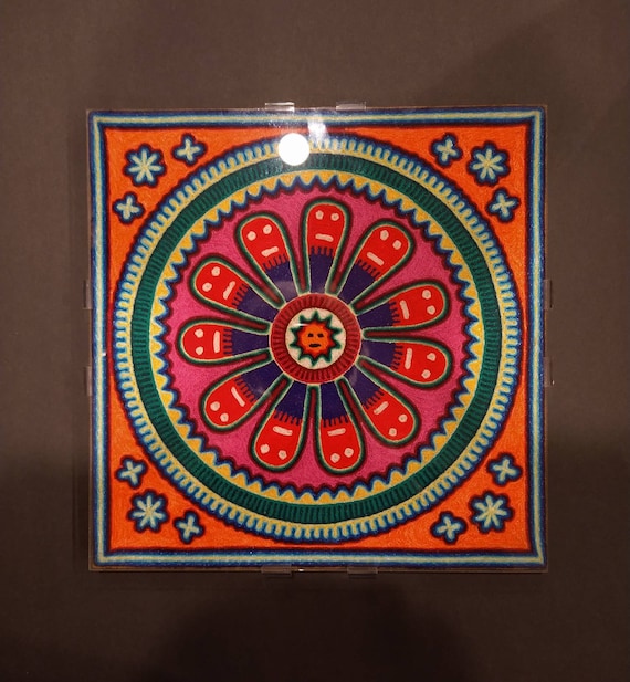 Huichol Native Tribal Mandala String Art - Etsy