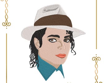Embroidery design Michael, Jackson  2 Sizes instant  download.