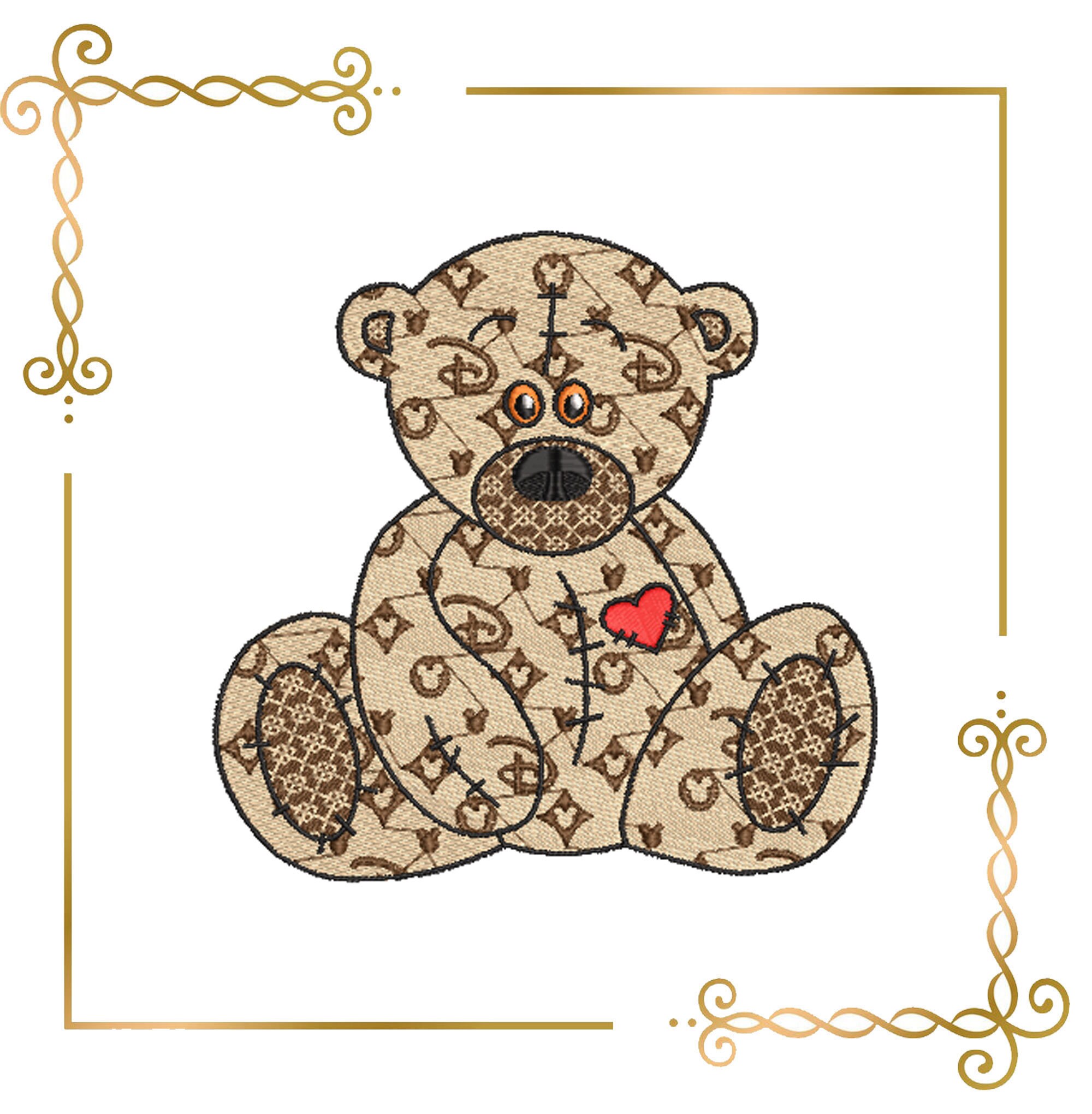 LV Inspired Style Monogram Bear Keychain Protective Designer iPhone Ca –  FhoneKrave