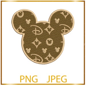 Mickey Minnie LV Logo SVG, Disney Louis Vuitton SVG, Mickey Head SVG