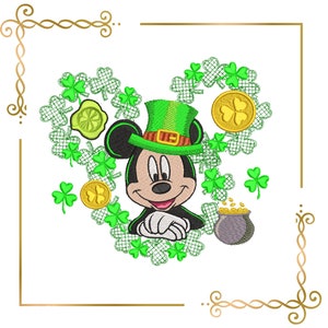 St Patrick&#39;s Day Maus Parodie Stickdatei