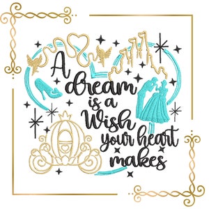 Embroidery design -  Mouses Head, Cinderella, Christmas, Princess,  to the direct download