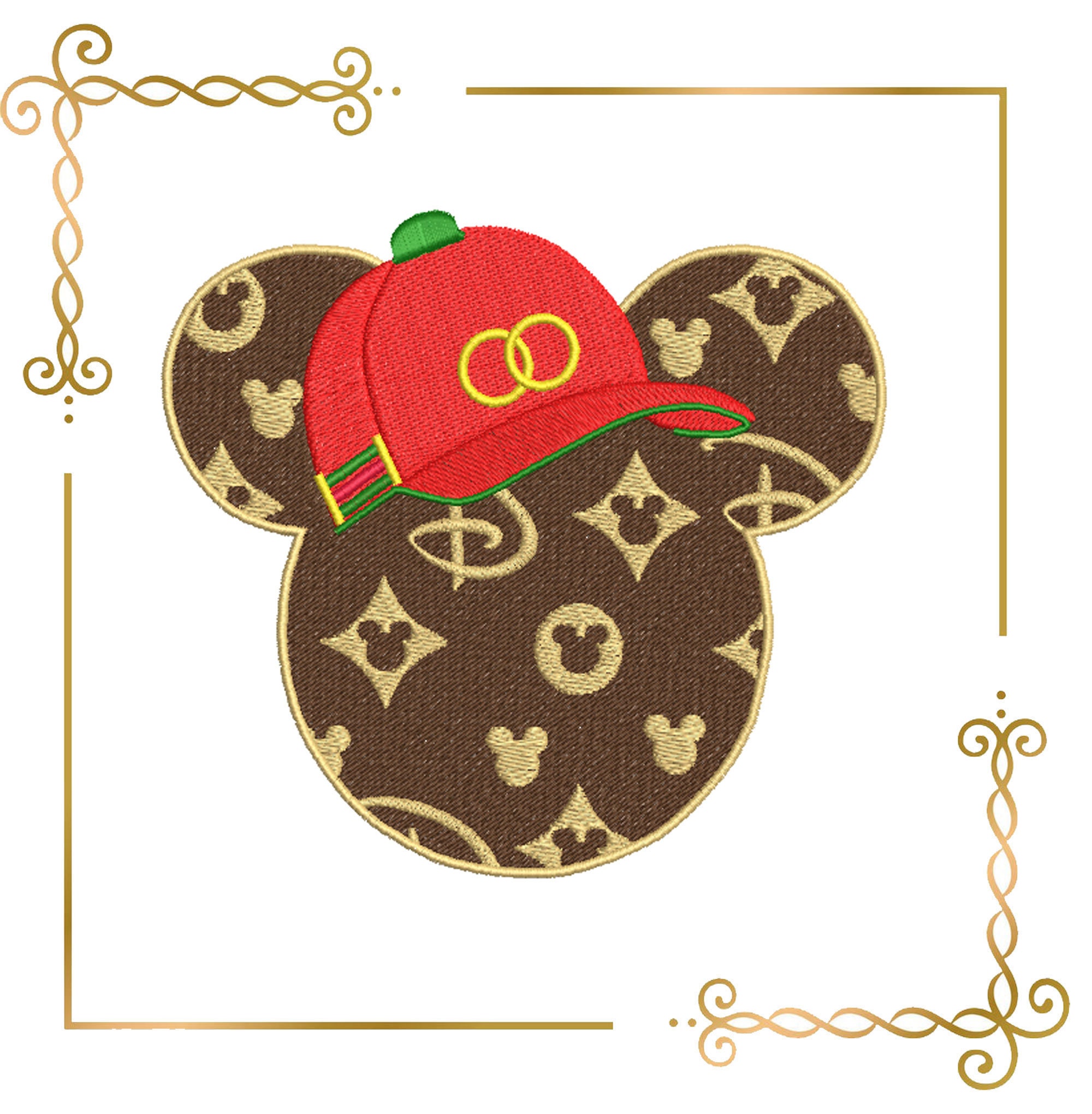 Accessories, Mickey And Minnie Mouse Louis Vuitton Hair Bonnet