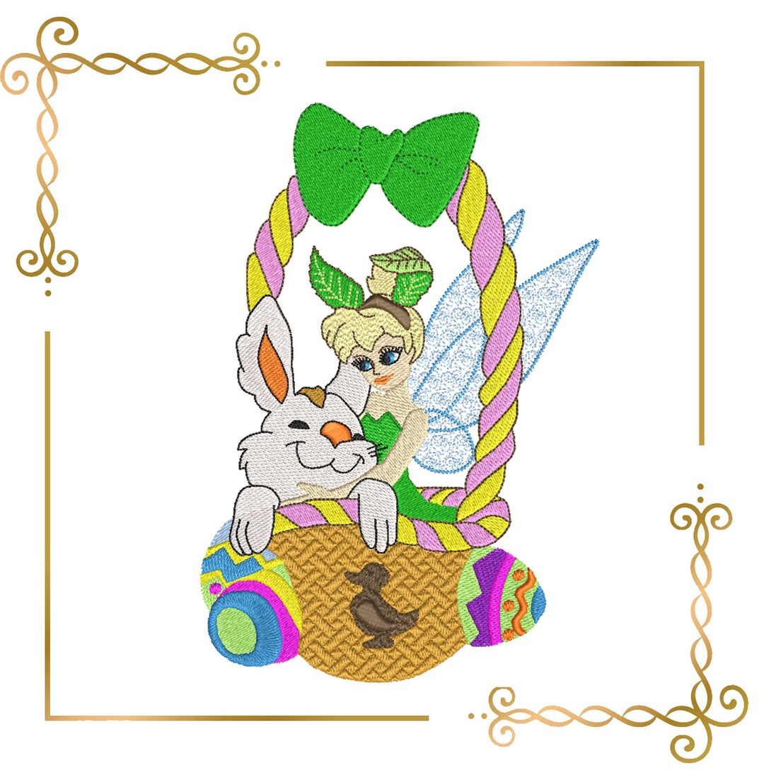 Princess, Fabulous Fairy, Tinker Bell, Easter, Rabbit, Basket of Eggs