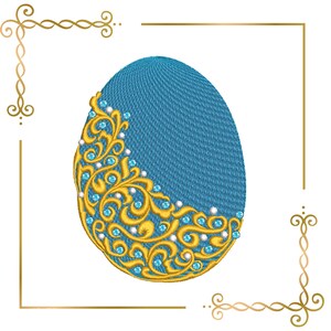 Easter holiday Fabergé egg   embroidery design to the direct download