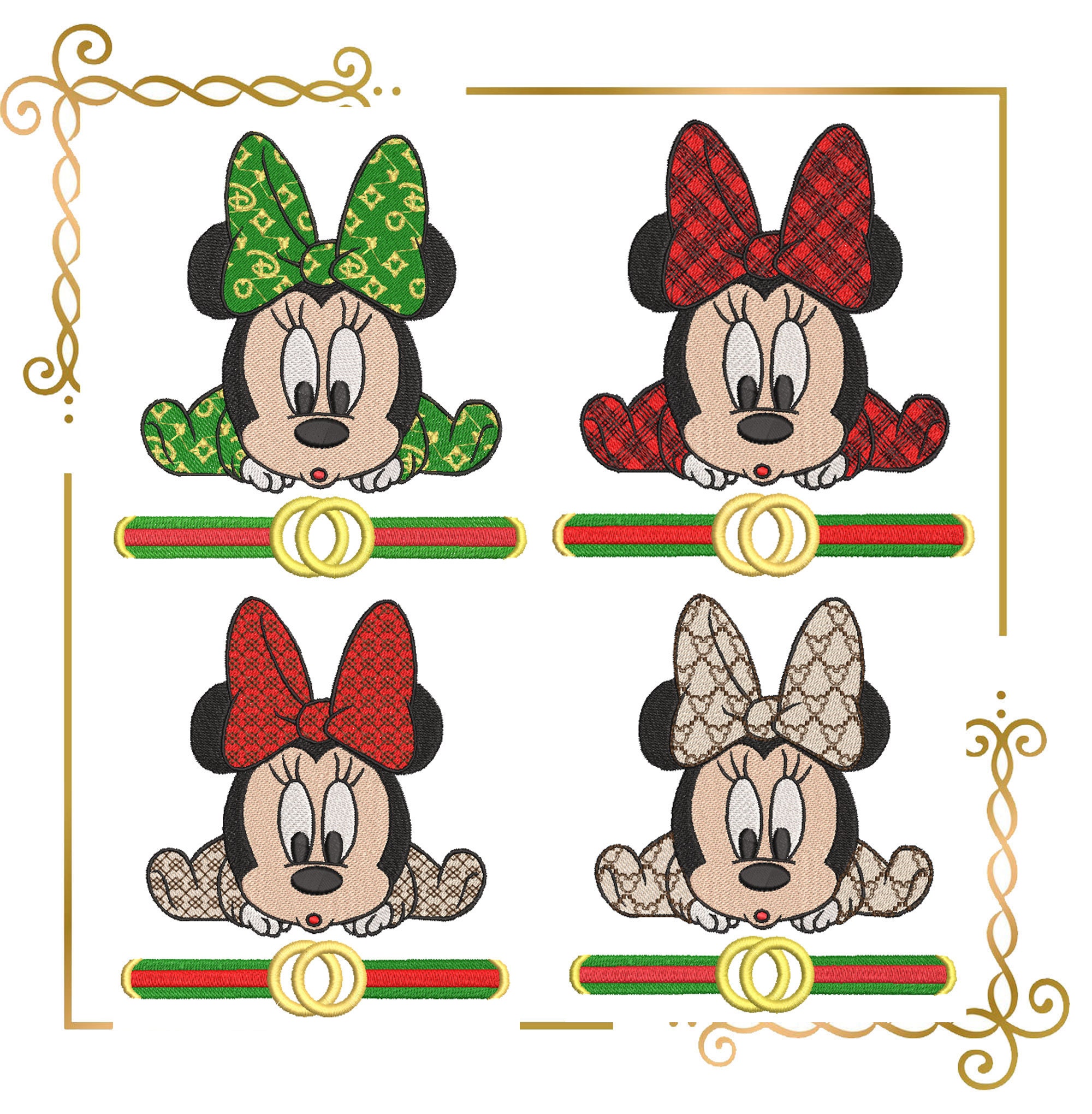 Minnie Mouse Designer LOUIS VUITTON Pattern SVG Decal Cricut Cut