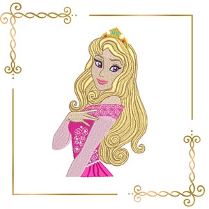 Princess , Sleeping Beauty, embroidery design to the direct download