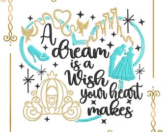 Embroidery design - Mouses Head, Cinderella, Christmas, Princess, instant  download