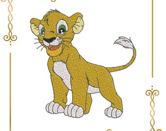 Tiger cub  digital Machine Embroidery, Embroidery designs