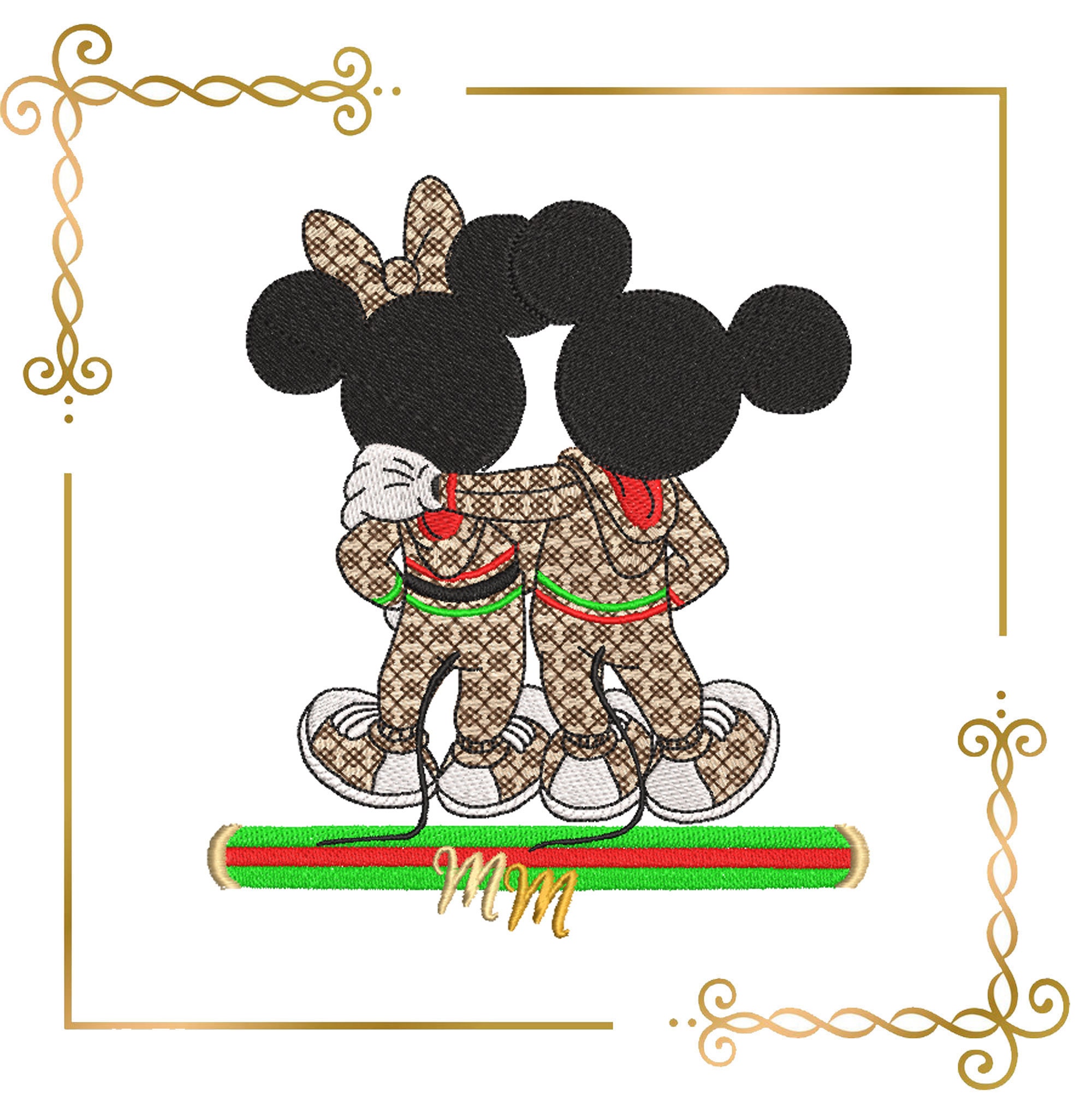 Minnie Mouse Gucci Style logo vector. Download free Minnie Mouse