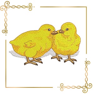 Easter chicks digital Machine Embroidery, Embroidery designs
