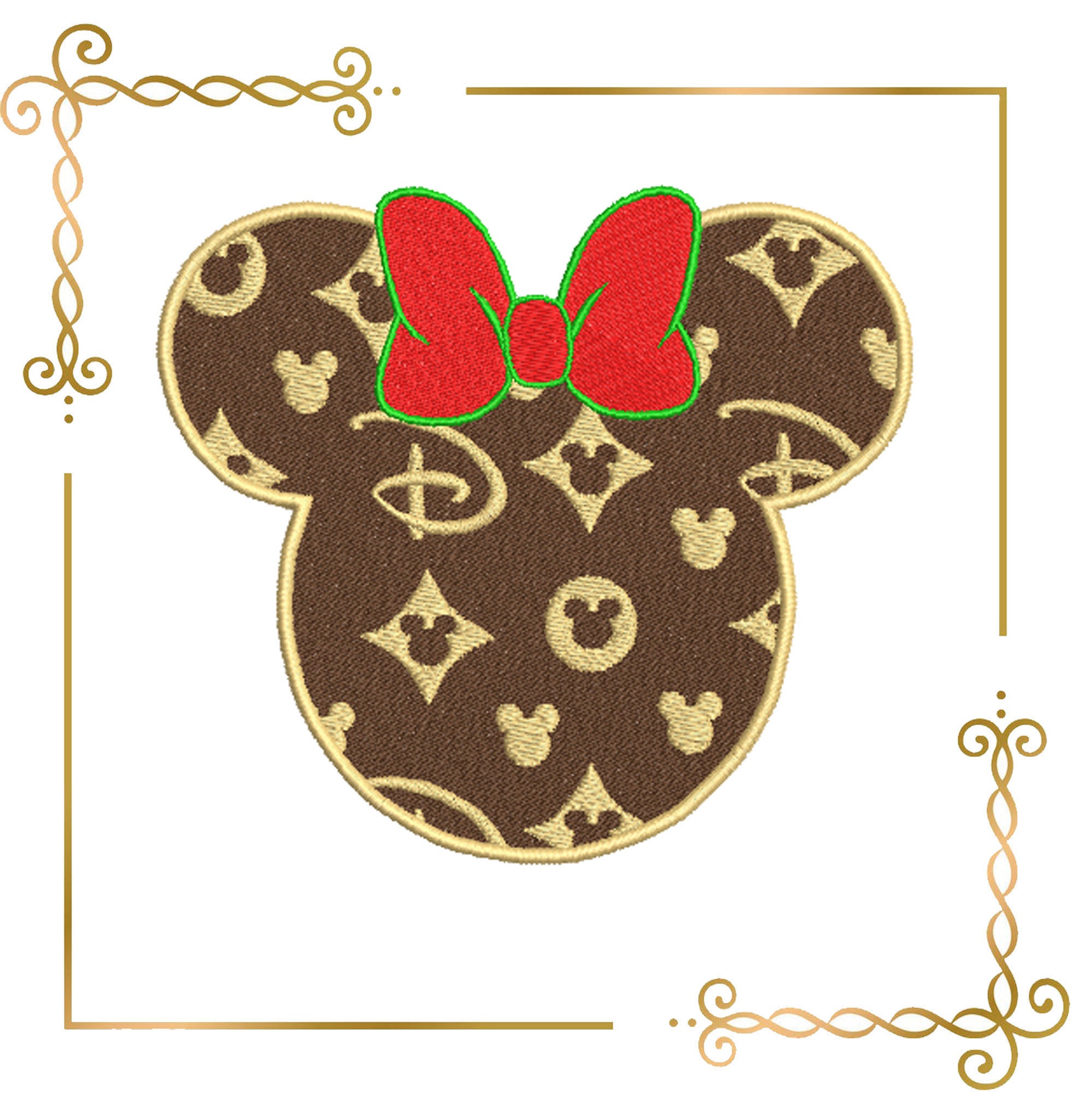 Minnie Mouse Head Parody Minnie 2 Sizes Embroidery Zum -  Israel