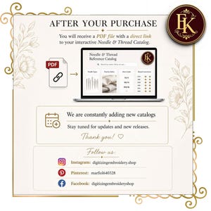 Interactive Needle Guide Machine Embroidery and Sewing Professional Digital Catalog for Precise Selection