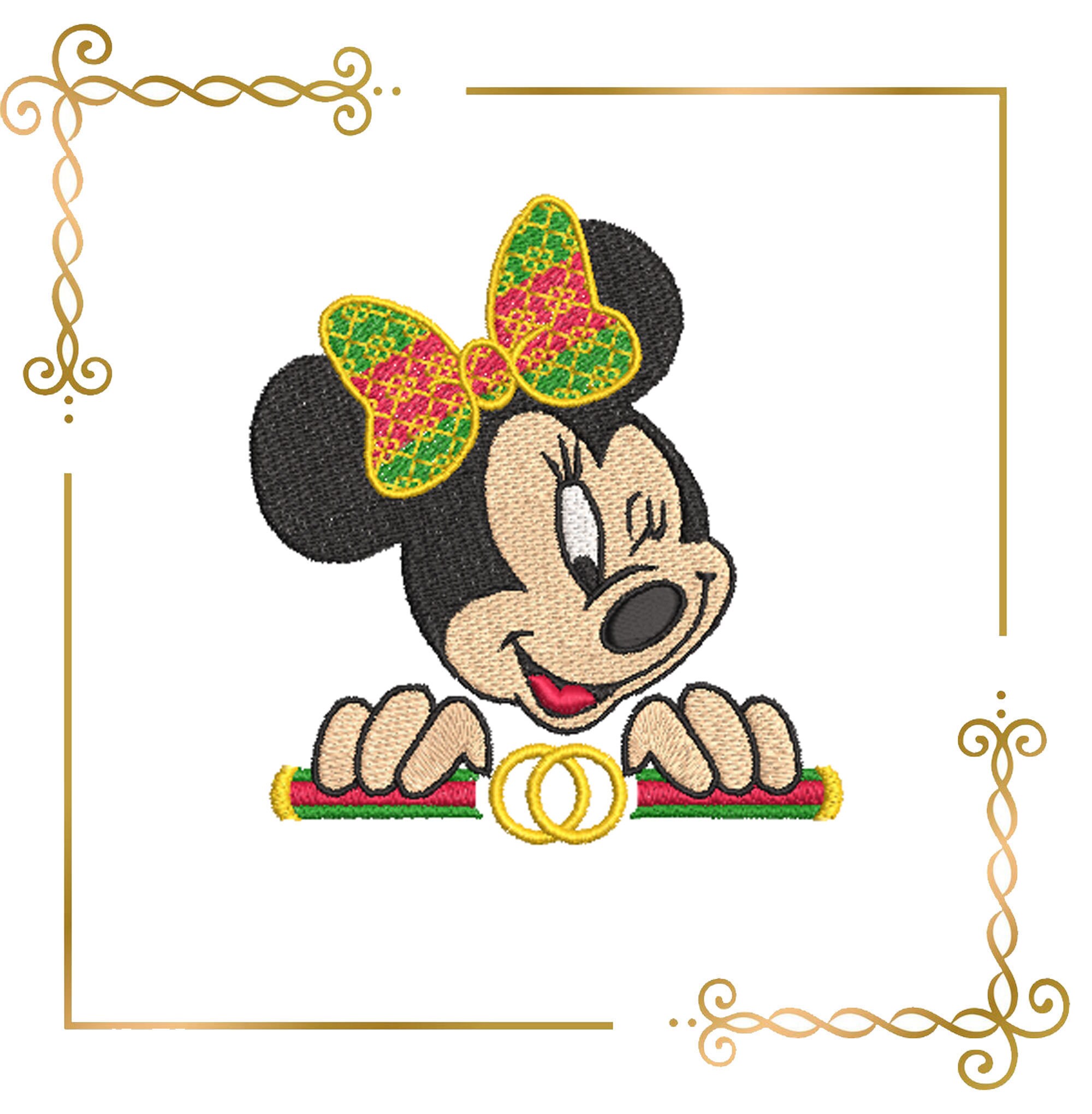 Mouse Fashionista Minnie Fantasy Parody Embroidery Design to 