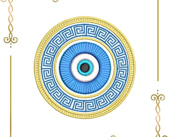 Nazar Eye for the evil eye embroidery design to the direct download.