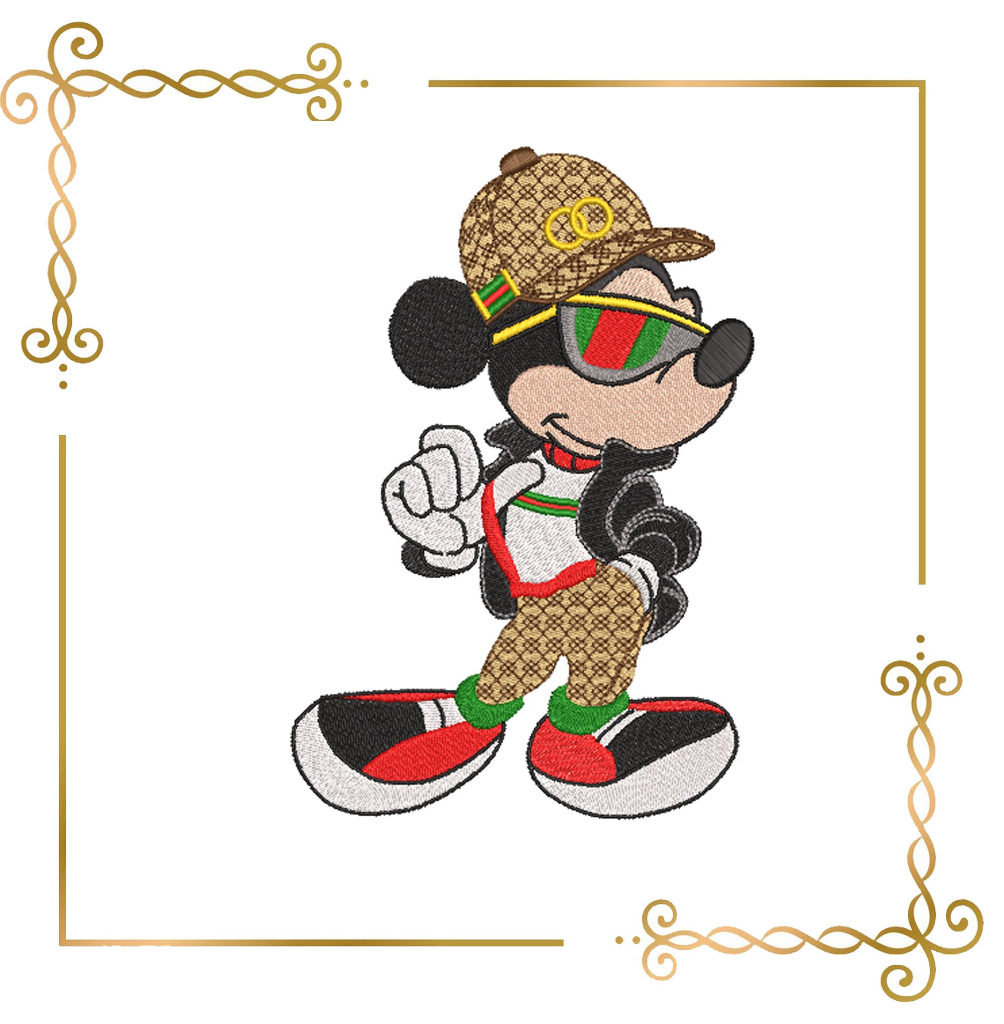 Gucci Mickey Mouse Heat Iron On Transfer Vinyl HTV