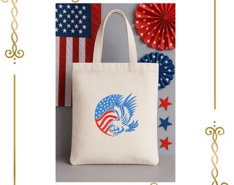 USA Eagle Embroidery Design – Patriotic 4th of July Machine File (Digital Download)