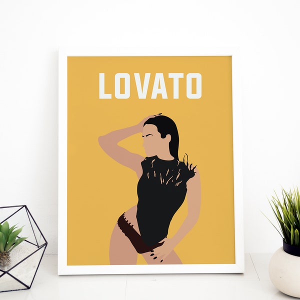 Demi Lovato Poster / Demi Lovato Print / Demi Lovato Kunst / Demi Lovato Musik Poster / Demi Lovato MusikDruck / Minimalistische Musik / Pop Musik