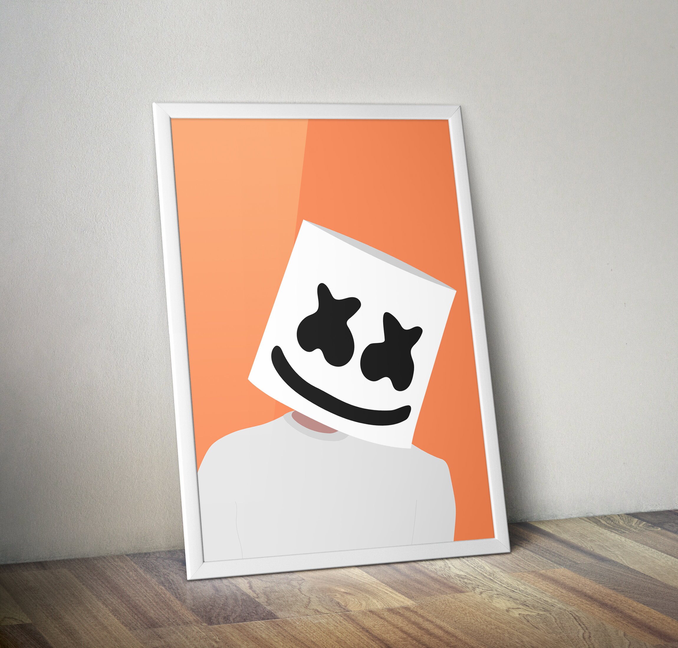 Marshmello Poster / Marshmello Print / Marshmello Art / - Etsy