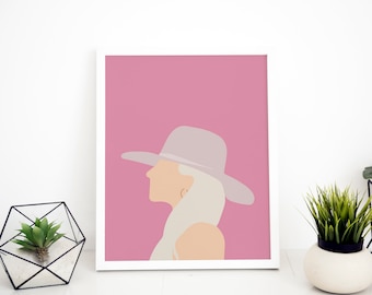 Music Decor Album Cover Poster Room Decor Music Gifts Wall Decor Lady Gaga Joanne Poster