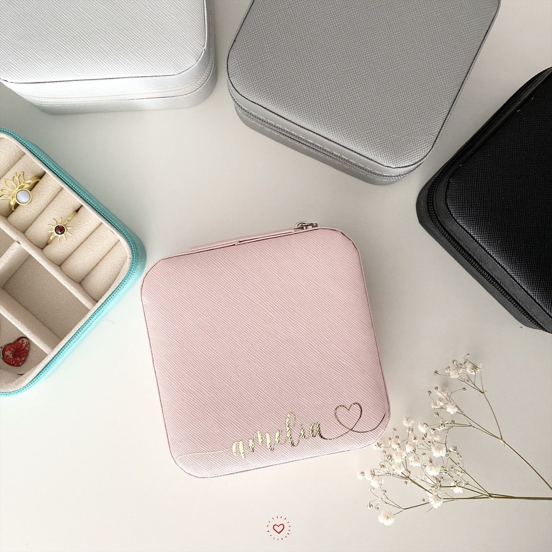 Portagioie Da Viaggio Per Donna, Piccolo Organizer Portatile In Pelle Sintetica Portagioie Impermeabile Con Scomparto Per Anelli Orecchini Collane 98188751 - Foto 6