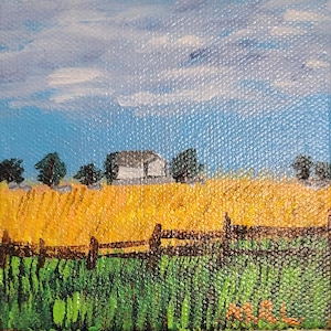 Antietam I (4x4 inch painting)