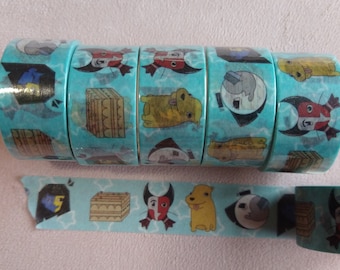 Ruban adhésif adhésif ENA Kawaii : autocollants de scrapbooking 2,5 cm