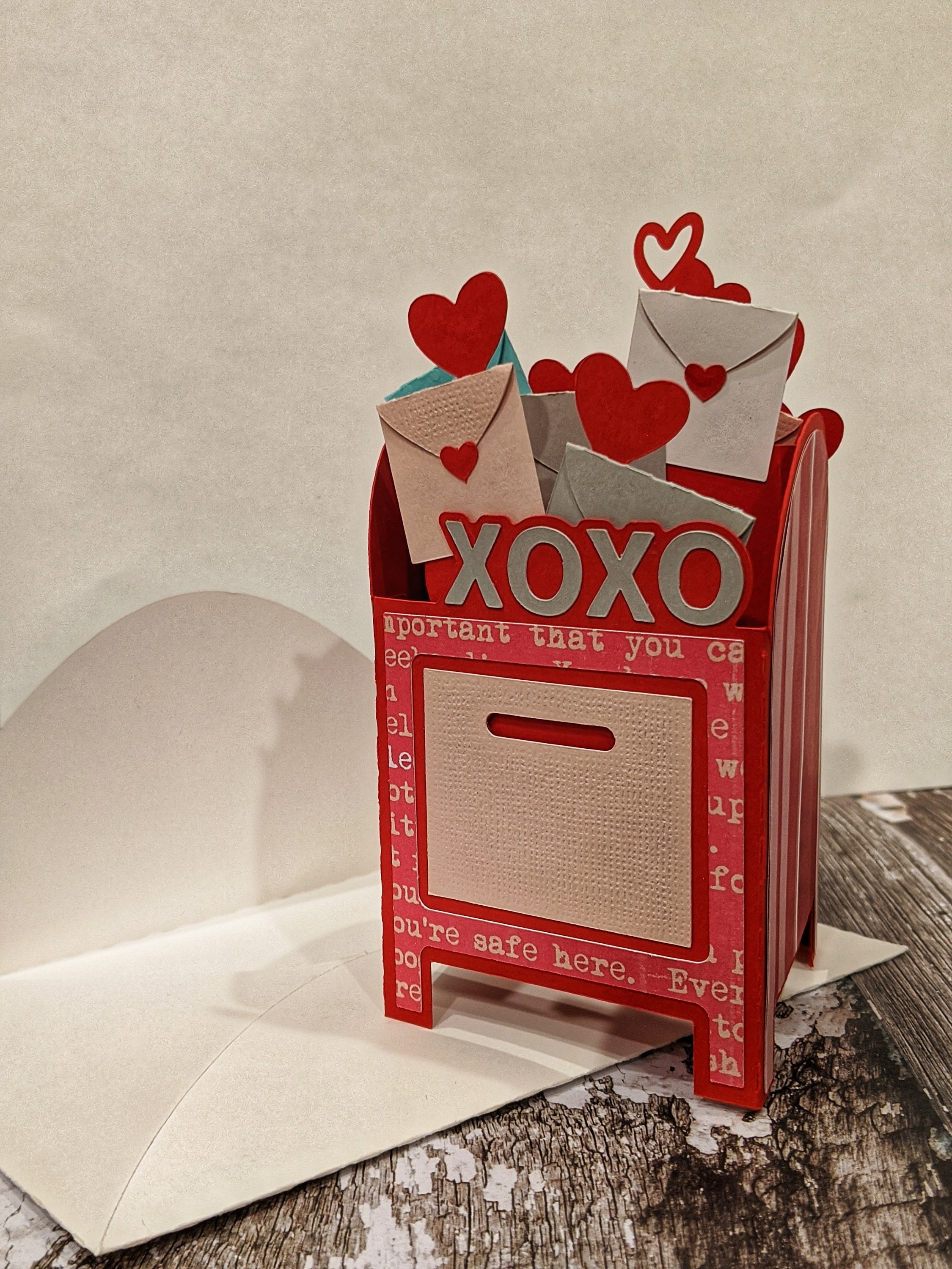 Hugs & Kisses Mailbox 3D Popup Box Card Etsy