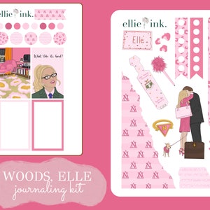 WOODS, ELLE Kit d’autocollants de journalisation BUJO Bullet Journaling Stickers