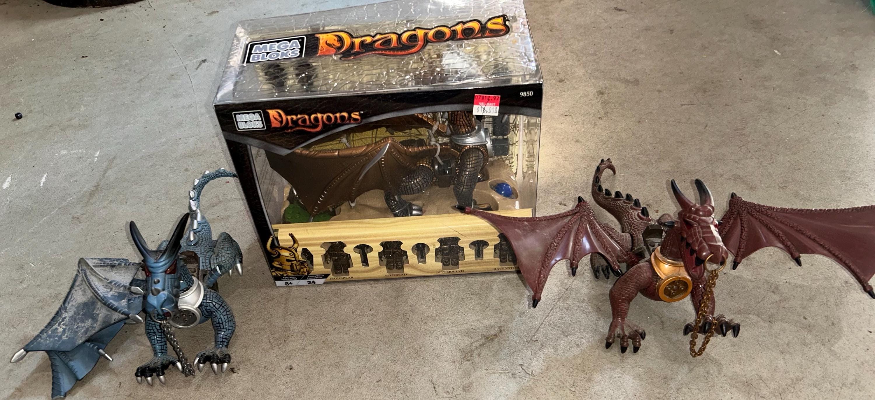 メガブロックスドラゴンフィギュア　 3体セット メガブロックスドラゴンフィギュア 3体セット MEGABLOCKS】 メガ