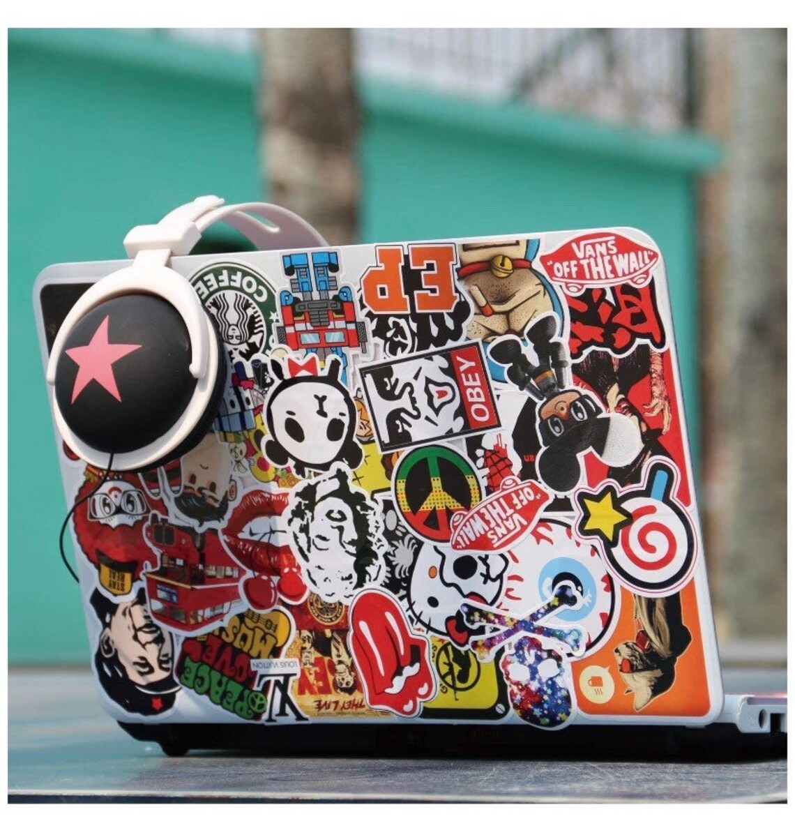 Cool Vinyl Stickers 100 pcs Random Pop Culture Logos Music | Etsy