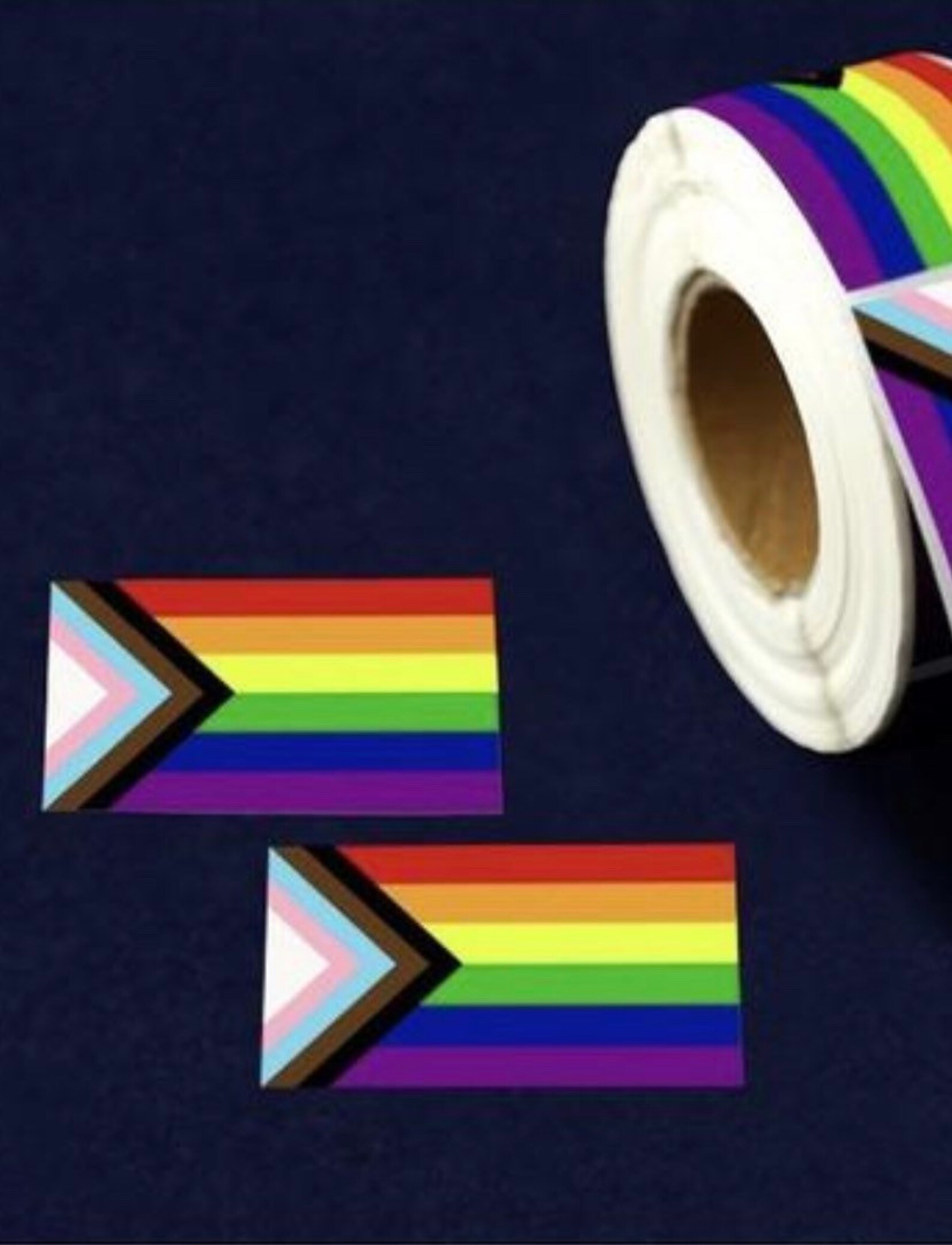 Pride Sticker Rolls Buy in Bulk Progress Pride Rainbow Etsy
