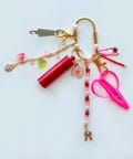 Needlepoint Bag Charm Tool Kit | Scissors, Needle Threader, Keychain | Embroidery Project Accessory