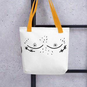 Happy Nips double sided tote bag