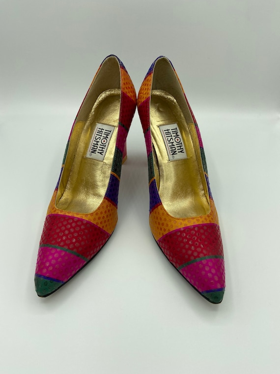 Vintage Timothy Hitsman Lucite heel pumps 80's
