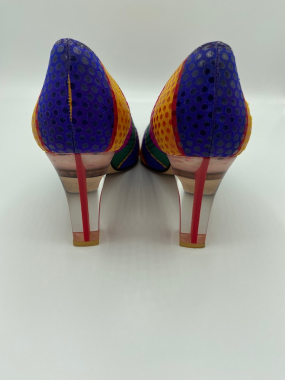 Vintage Timothy Hitsman Lucite heel pumps 80's - image 5