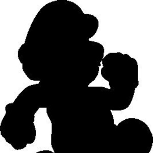 Mario Silhouette SVG