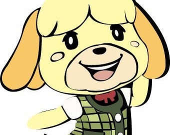 Isabelle Animal Corssing New Horizons ACNH svg jpeg png