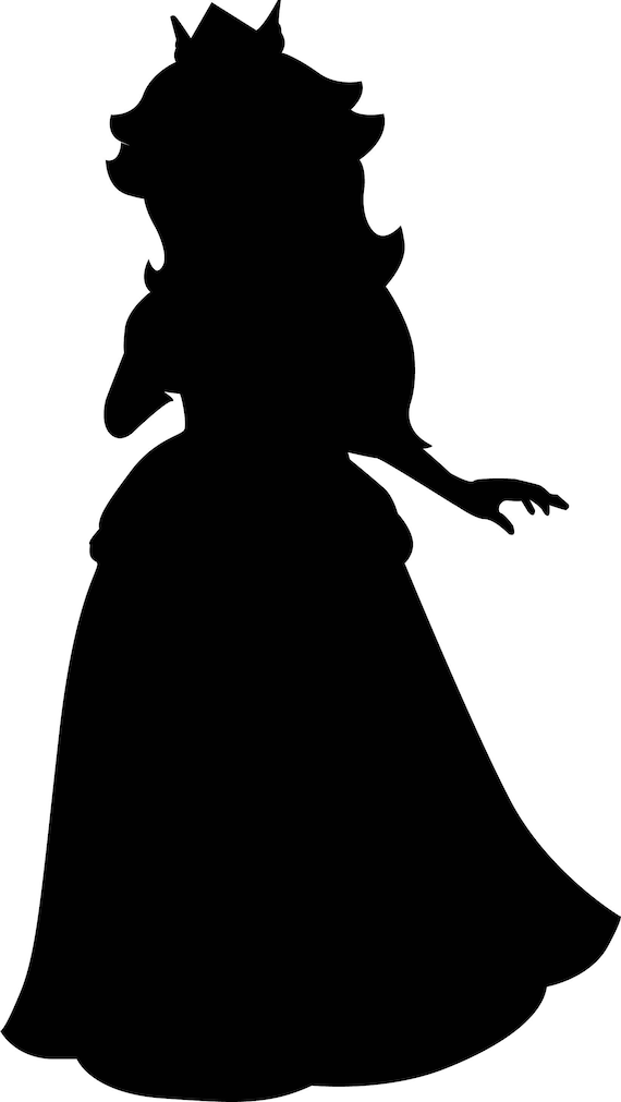 Download Princess Peach Silhouette Svg Etsy