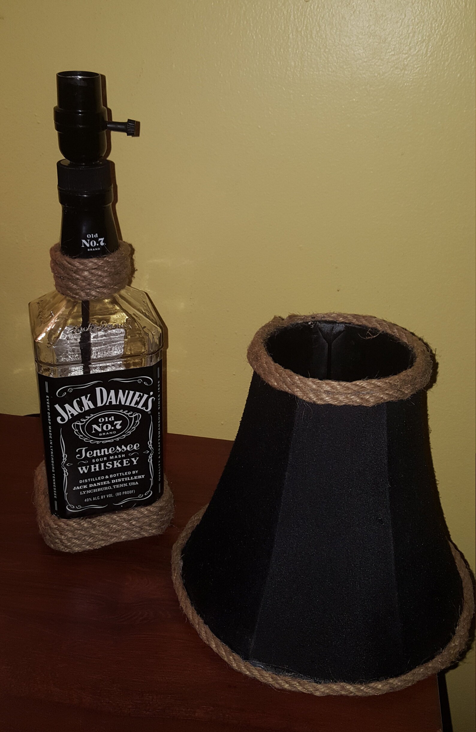 Jack Daniels Bottle Lamp Etsy