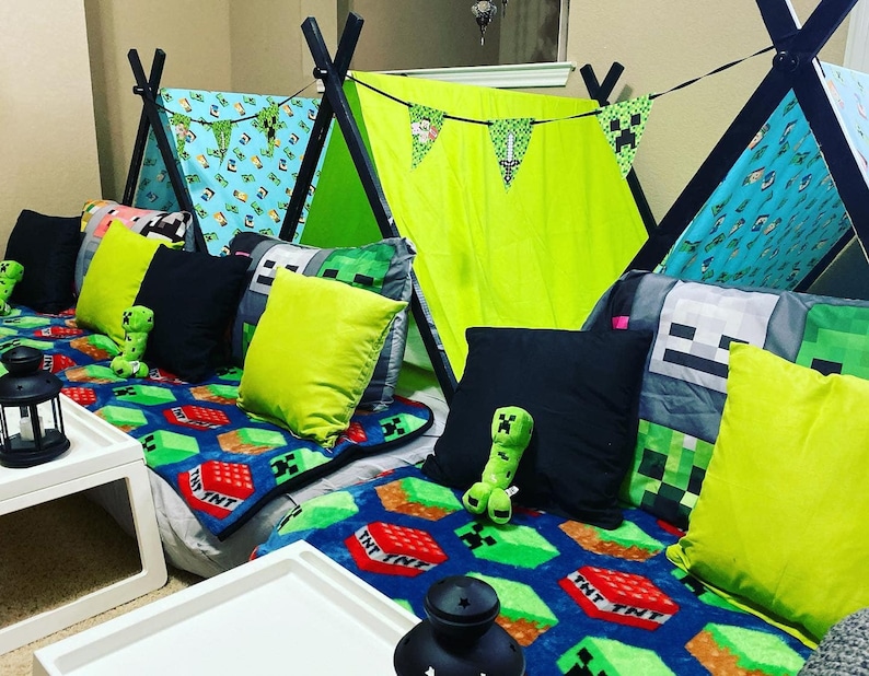 Slumber Party Tent Rental with Basic Solid Canopy Etsy