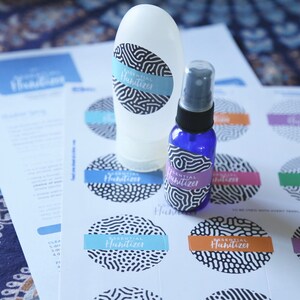 DIY Essential Hanitizer Labels & Recipe Sheet Printable