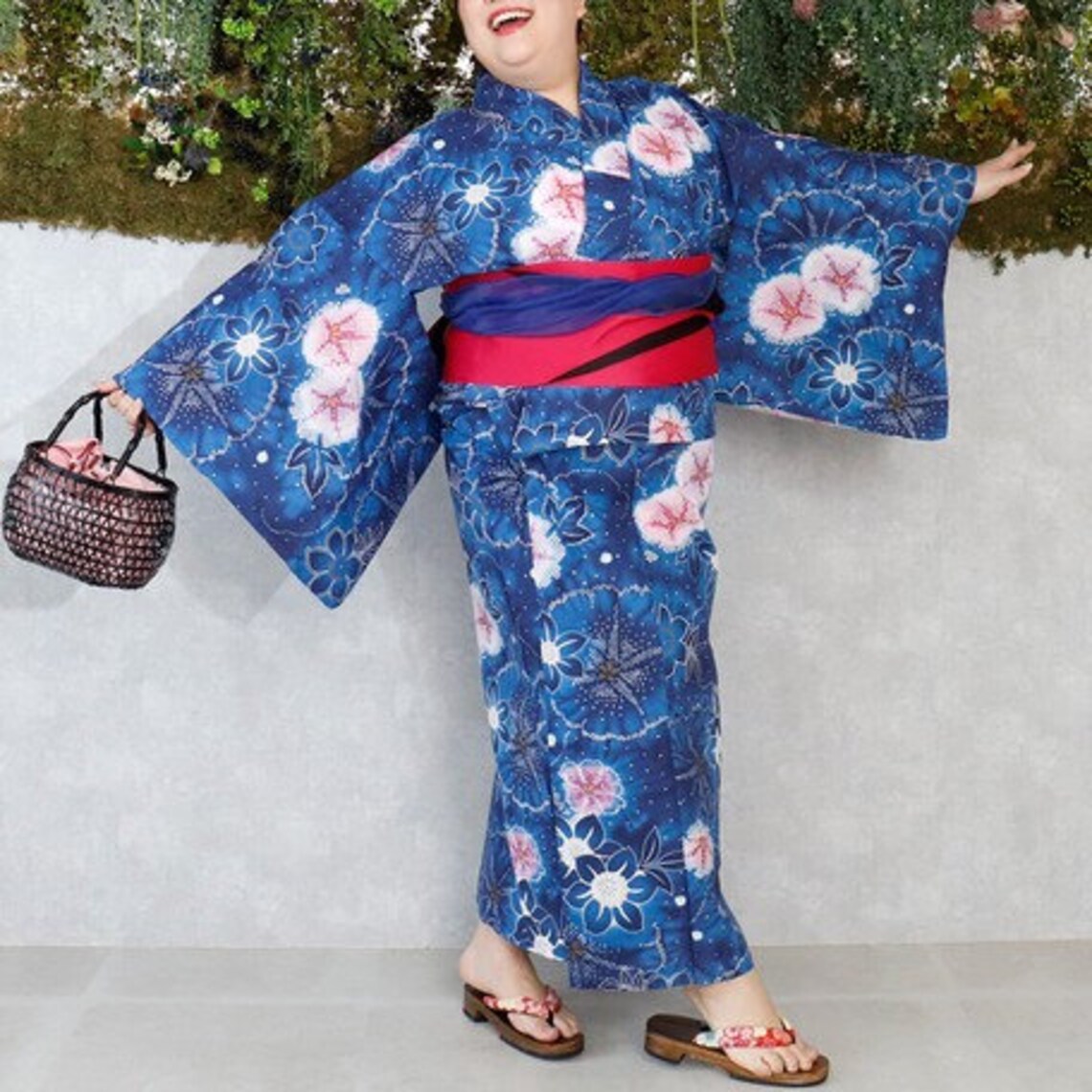 Kimono Japanese Yukata Female Yukata Kimono Yukata Robe LARGE Etsy