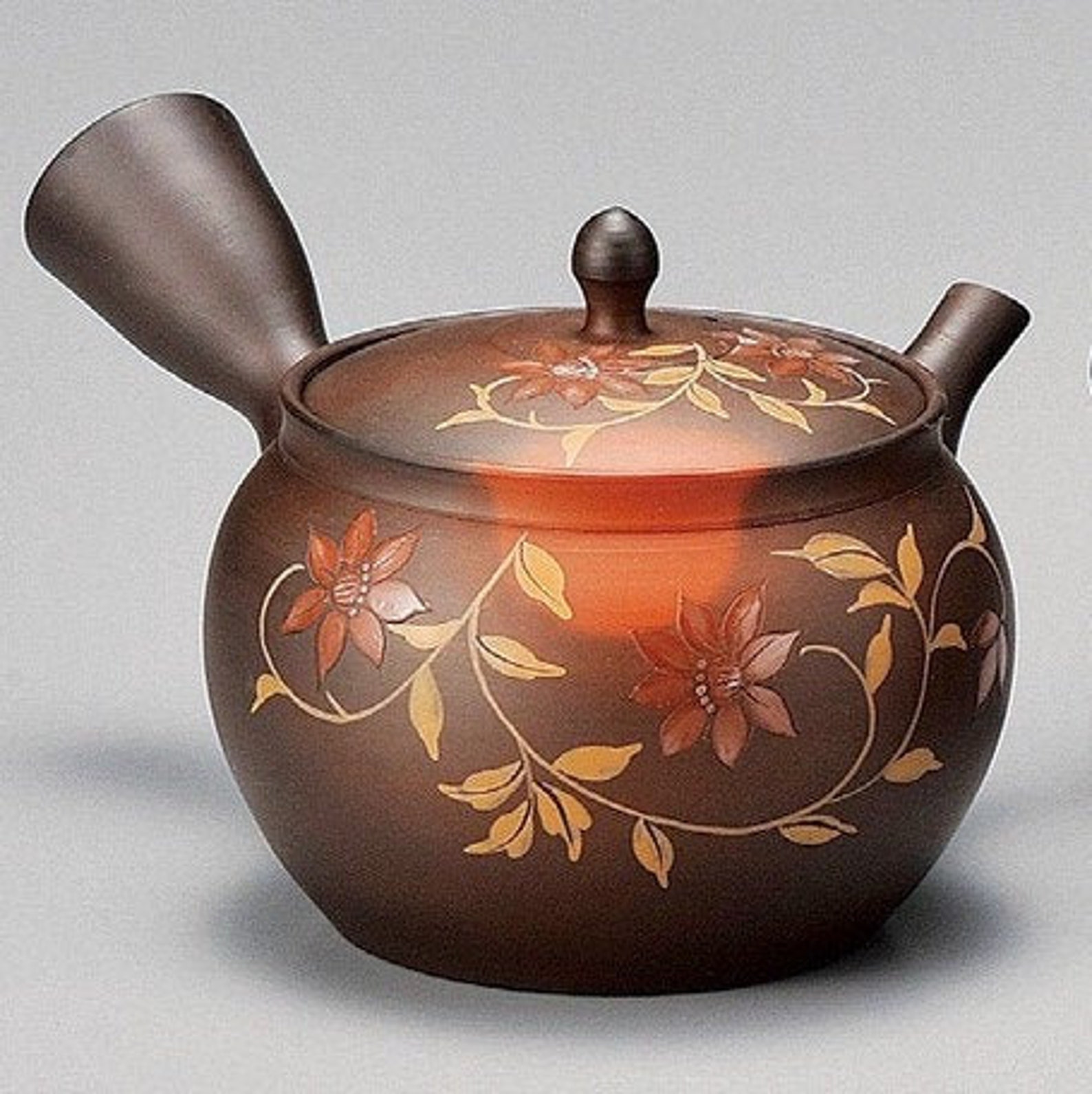 Japan Tokoname Ware Tokoname Yaki Japanese Teapot Kyusu Red Etsy
