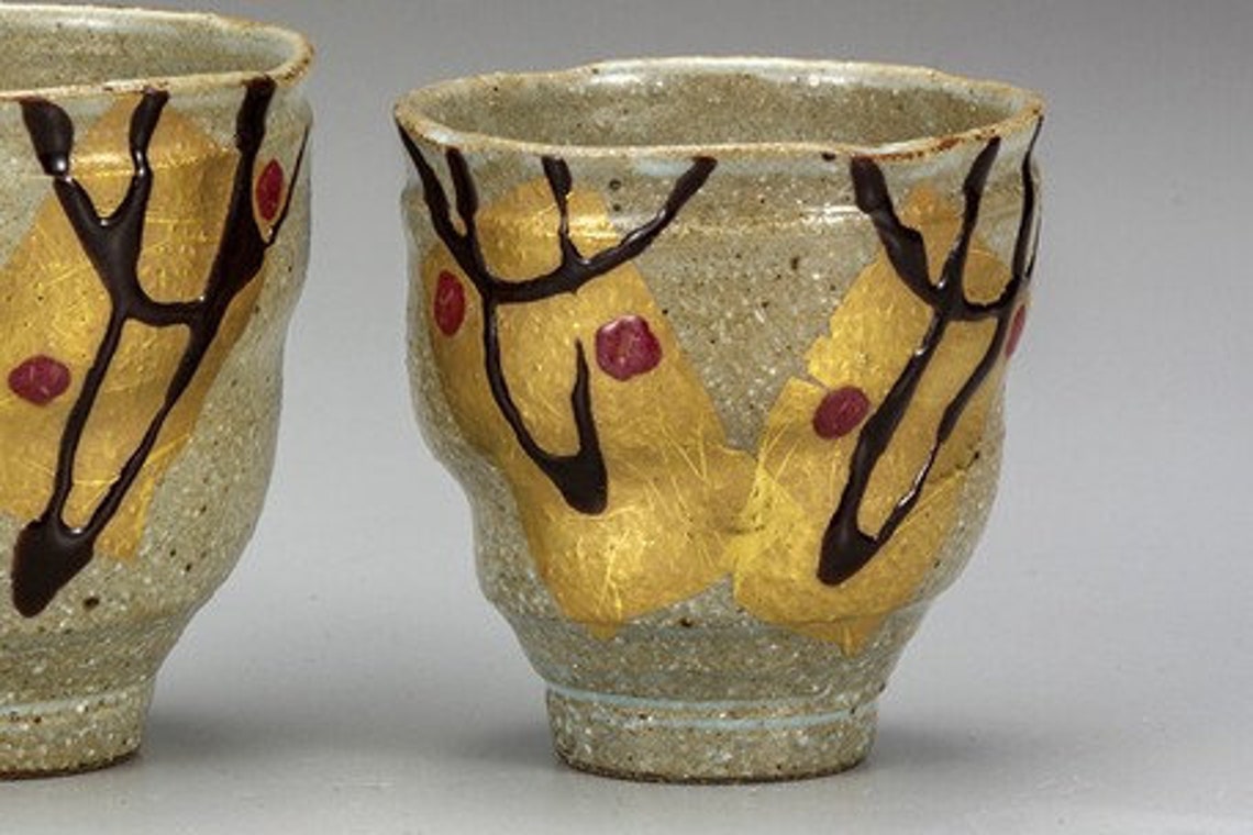 Japan Tea Set of Kutani ware Porcelain Pottery Handmade Etsy