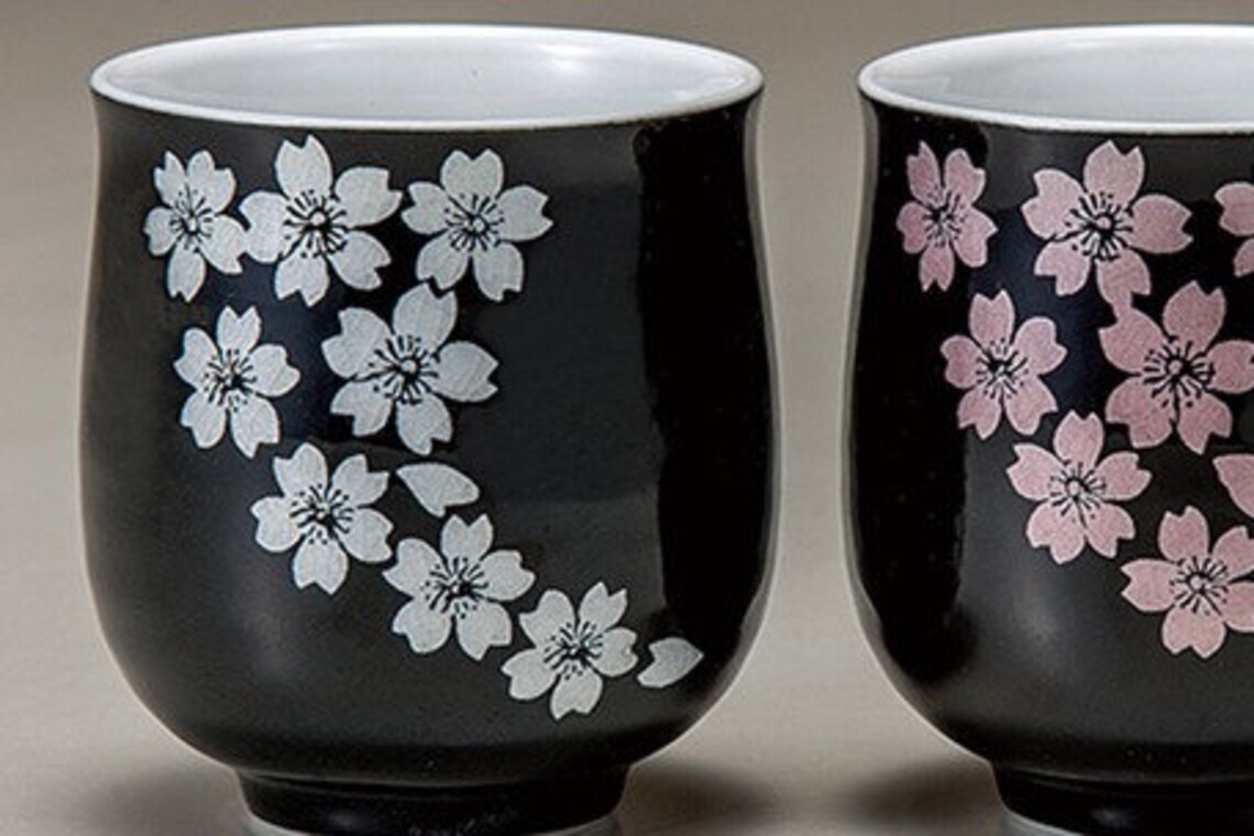 Japanese Kutani Yaki Kutani Ware Pottery Tea Cup Ceramic Tea Etsy