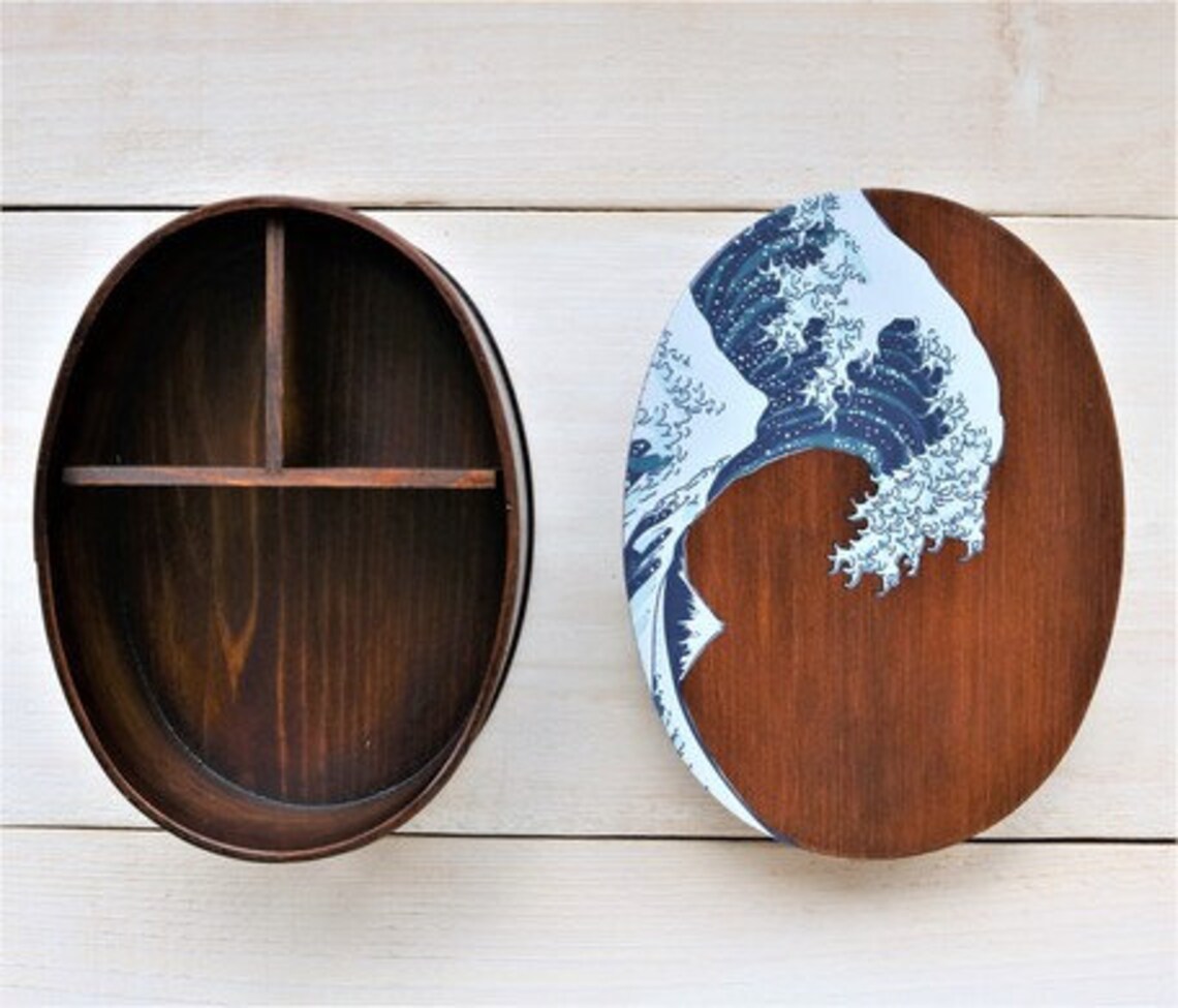 Wooden Japanese Bento Box Japan Designed by Japan Japanese Etsy